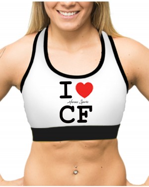 TOP FITNESS I LOVE CF BRANCO FEMININO - OFERTAÇO