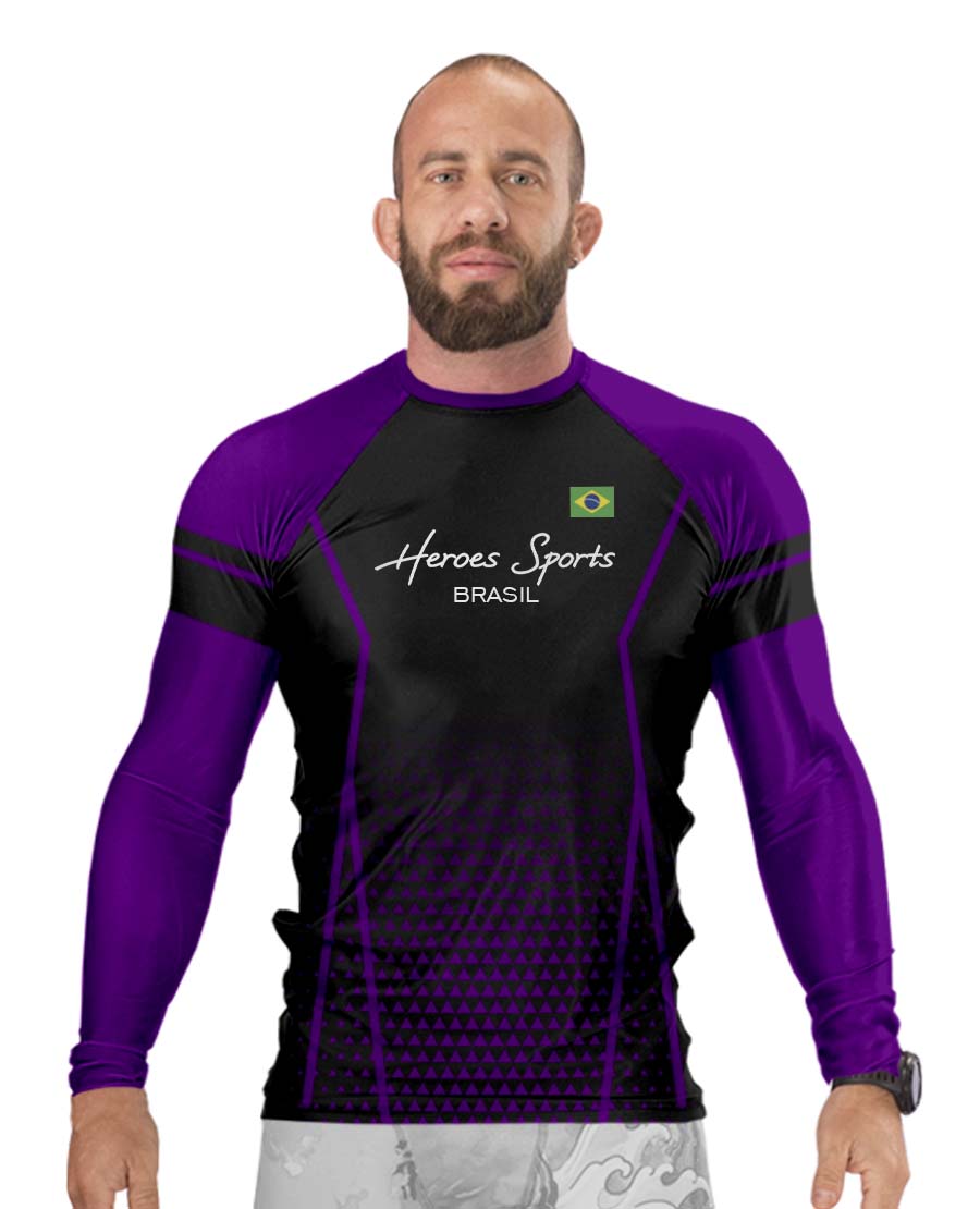 RASHGUARD MASCULINO BRASIL COMPETITION PURPLE